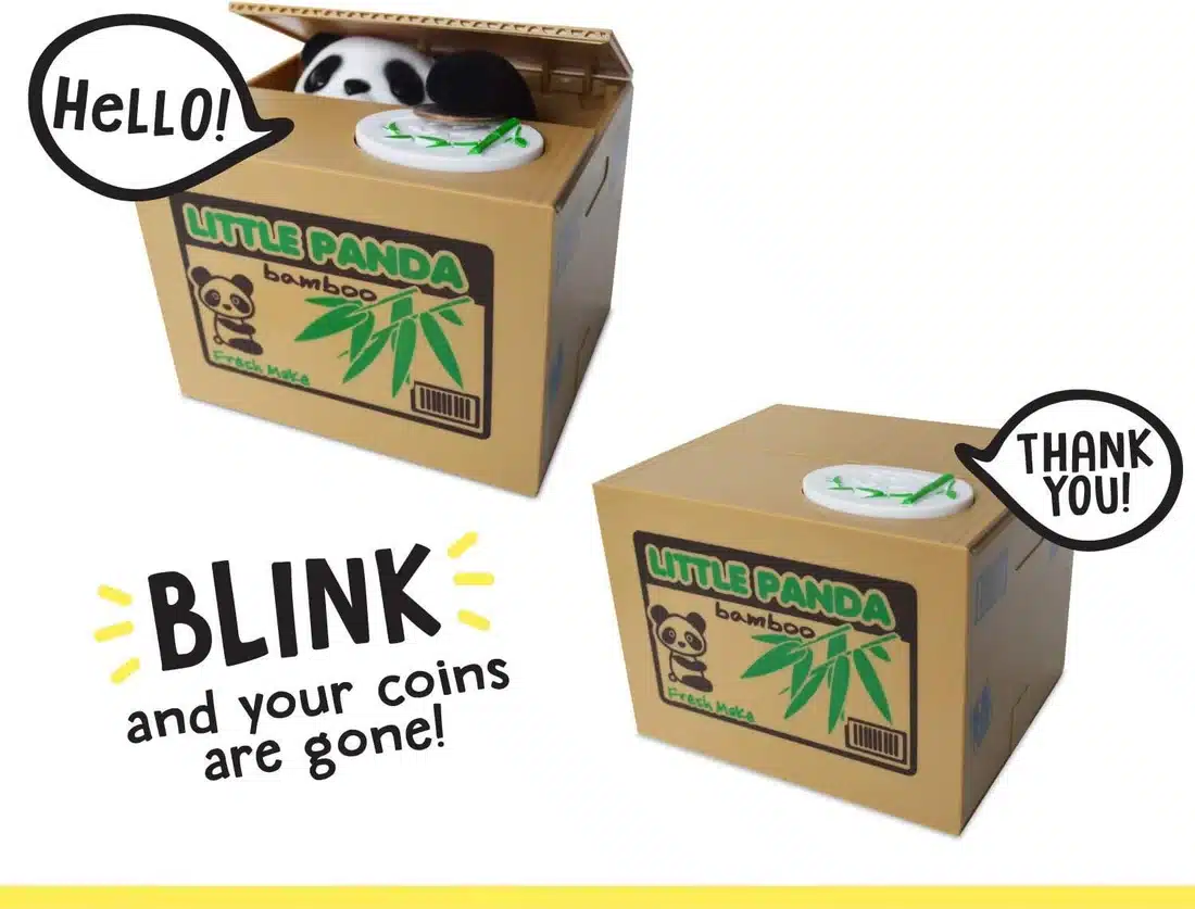 panda coin bank